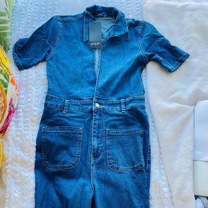 Nasty Gal Brand Denim Jumpsuit